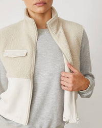 Monrow - Sherpa Zip Up Vest