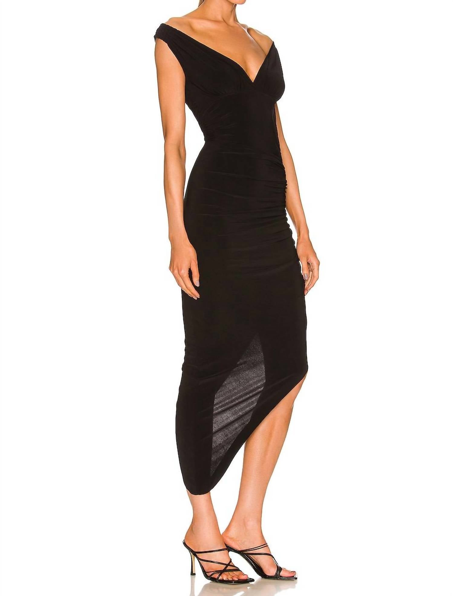 Norma Kamali - Tara Side Drape Gown