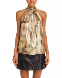 Ramy Brook - Arielle Metallic Halter Top