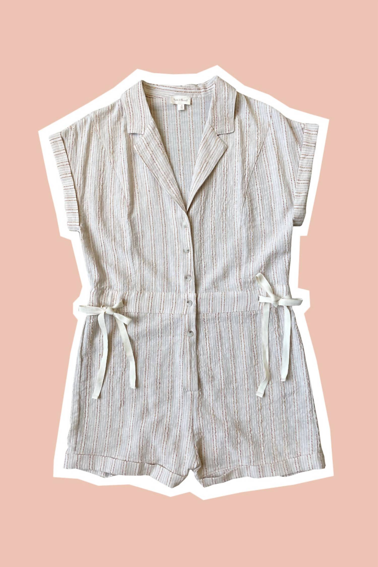 Hem & Thread - Soft Denim Button Down Romper