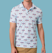 Rufflebutts - Boys Patriotic Performance Polo