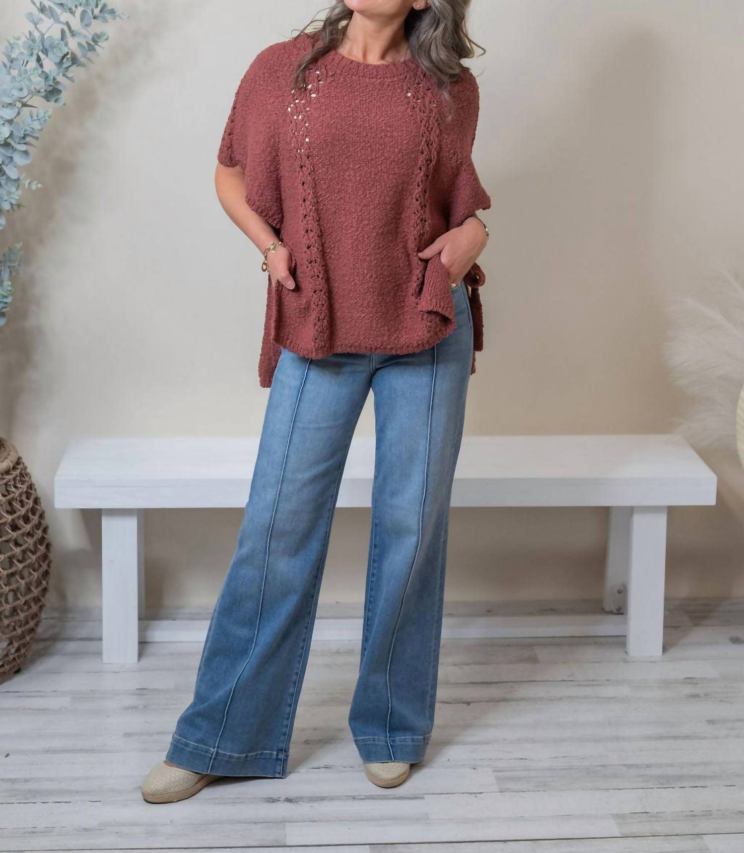 Easel - Watts Sweater Poncho