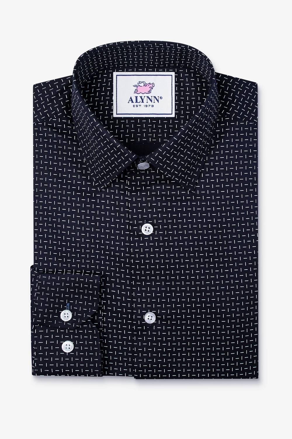 Alynn - Men's Finn Untuckable Slim Fit Dress Shirt