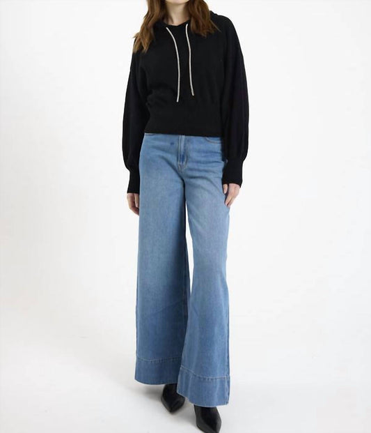 Brodie Cashmere - Hilary Rhinestone Drawstring Cashmere Hoodie