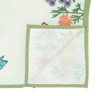 Saro Lifestyle - Embroidered Floral Butterfly Decorative Table Runner