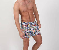 Eight X - American Road Trip Print Swim Trunks