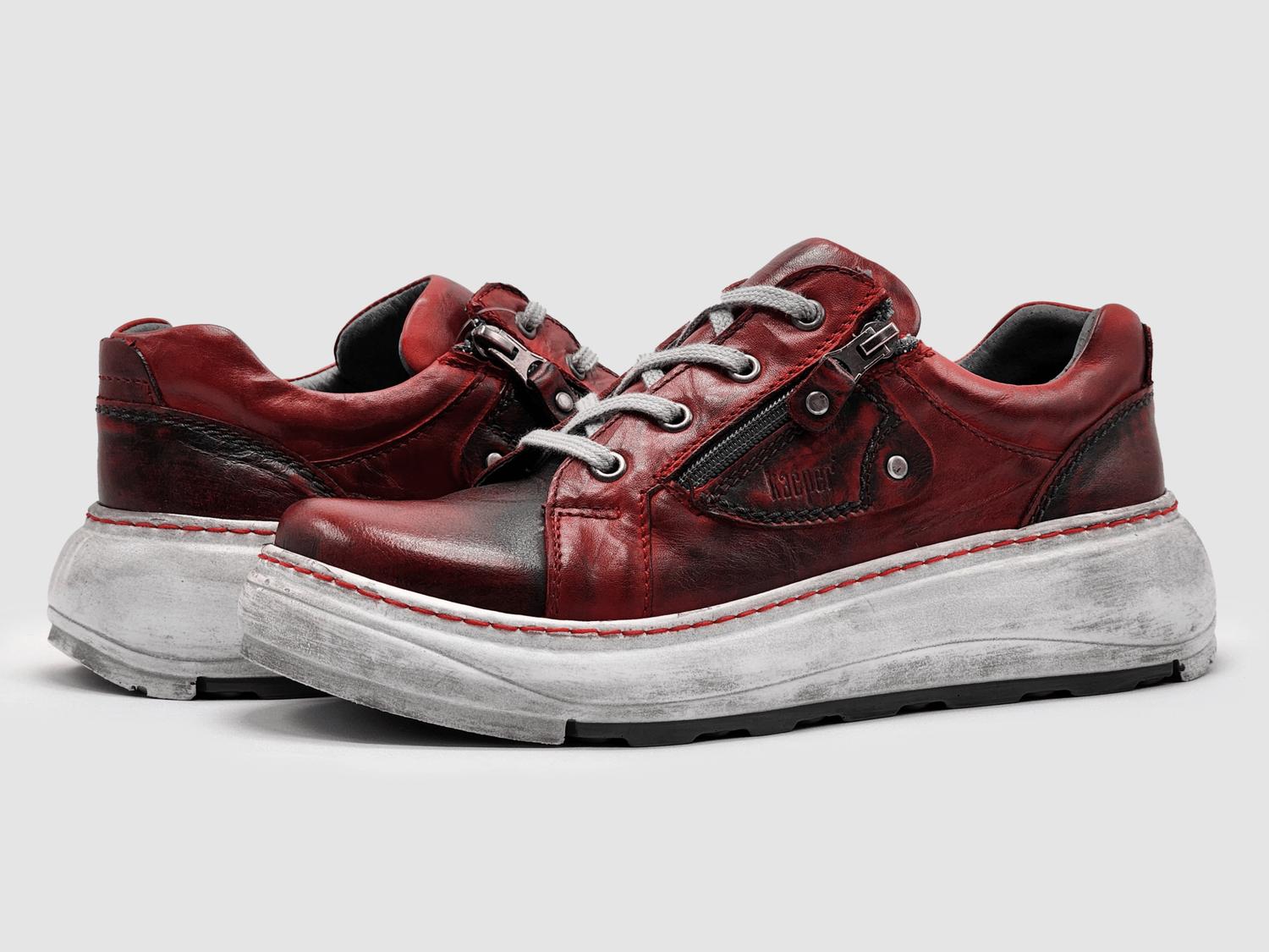 Kcr Group - Women's Retro Zip-up Leather Shoes