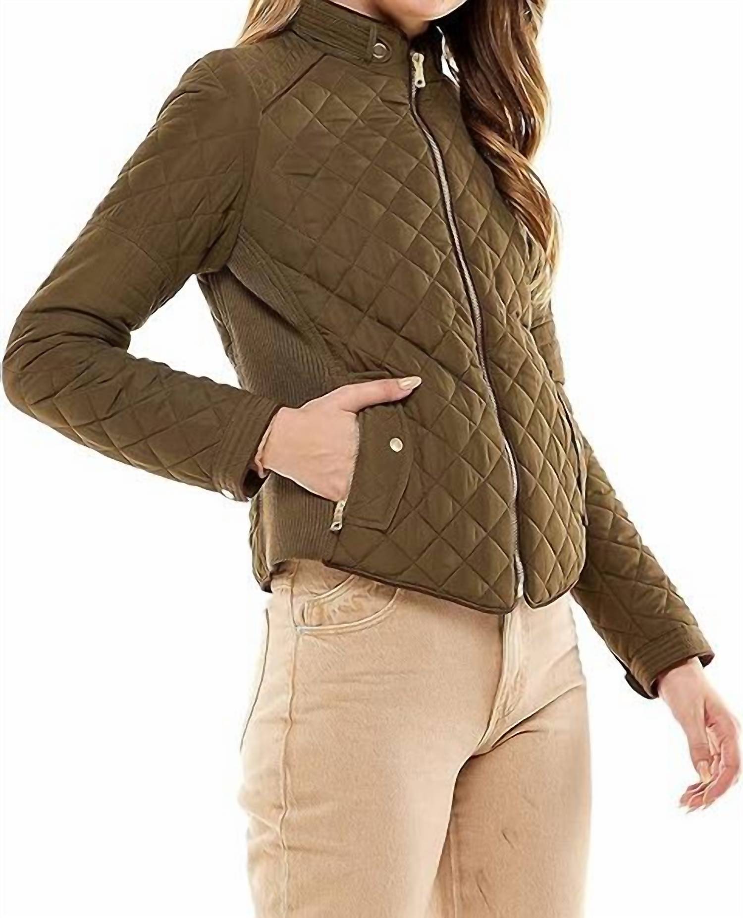 Love Tree - Ultra Lightweight Quilted Padded Zip Up Jacket