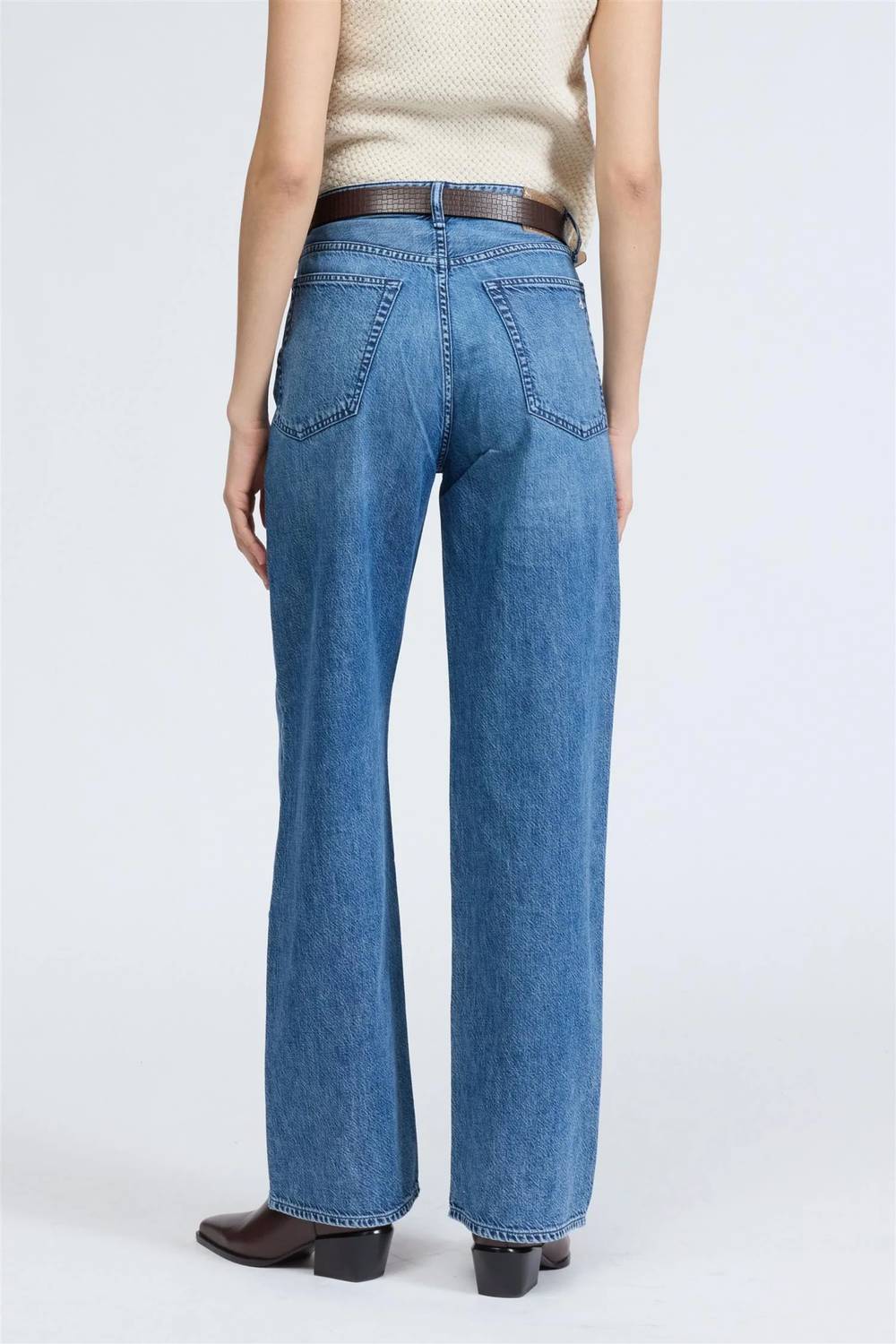 Rag & Bone - Featherweight Logan Wide Leg Jeans