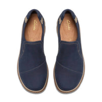 Clarks Women's Orlene Slip On Shoes in navy nubuck - women's flats - view 6