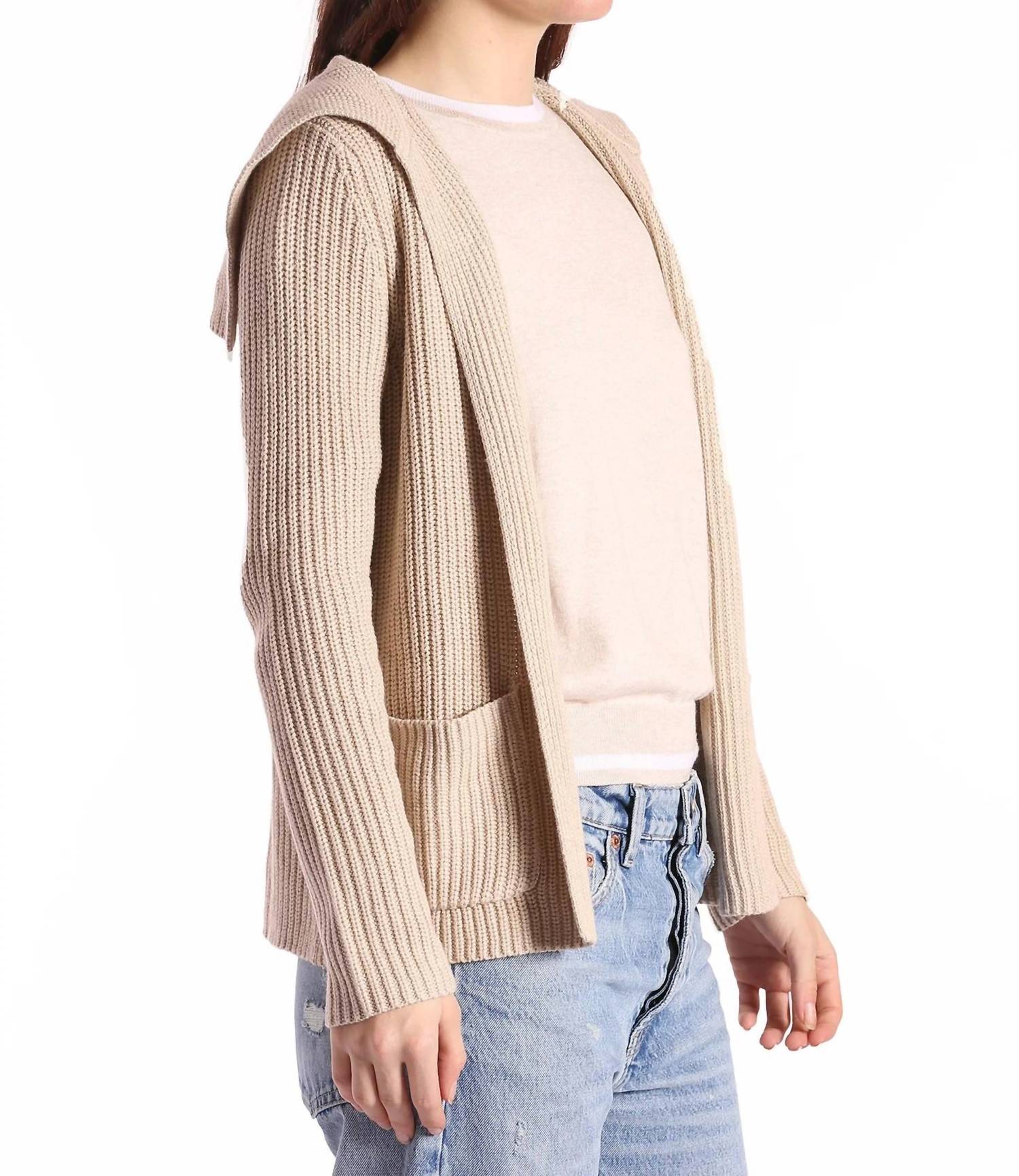Minnie Rose - Shaker Cotton Blend Cardigan