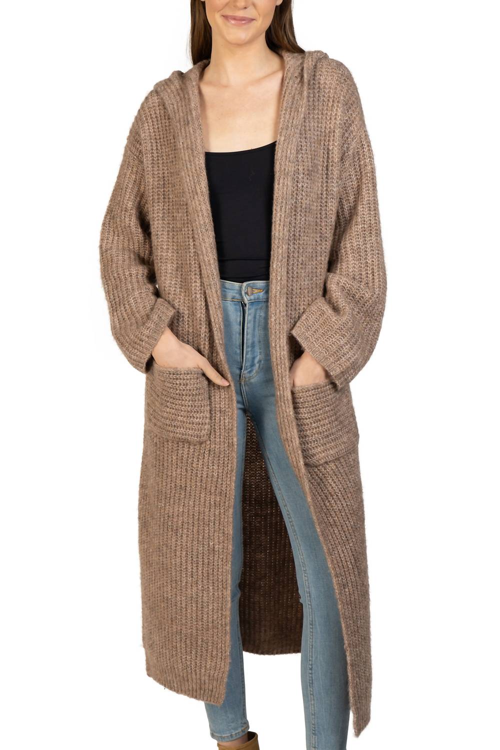 Love Token - Long Hooded Cardigan