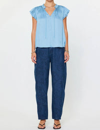 Current Air - Camilla Flutter Sleeve V-Neck Blouse