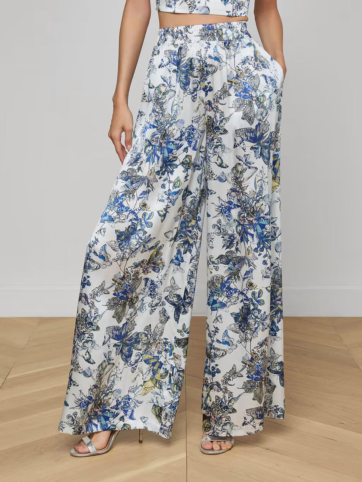 L'Agence - Lillian Silk Wide-leg Pant