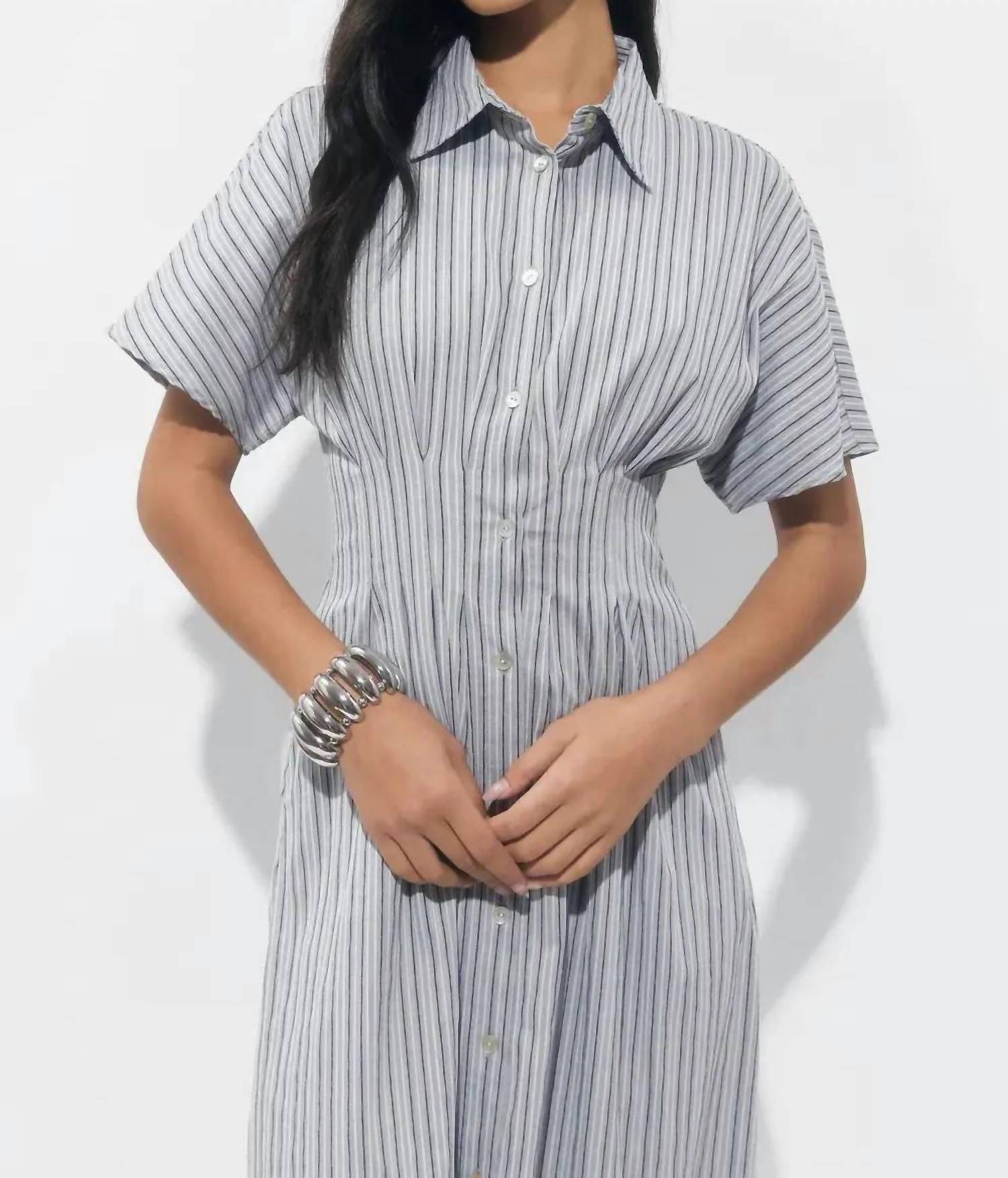 Adelyn Rae - Audrey Midi Shirt Dress