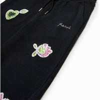 Marni - Girls Wide Leg Trousers With Sequined Flowers