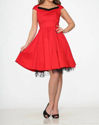 Orchid Bloom - Trim Swing Dress