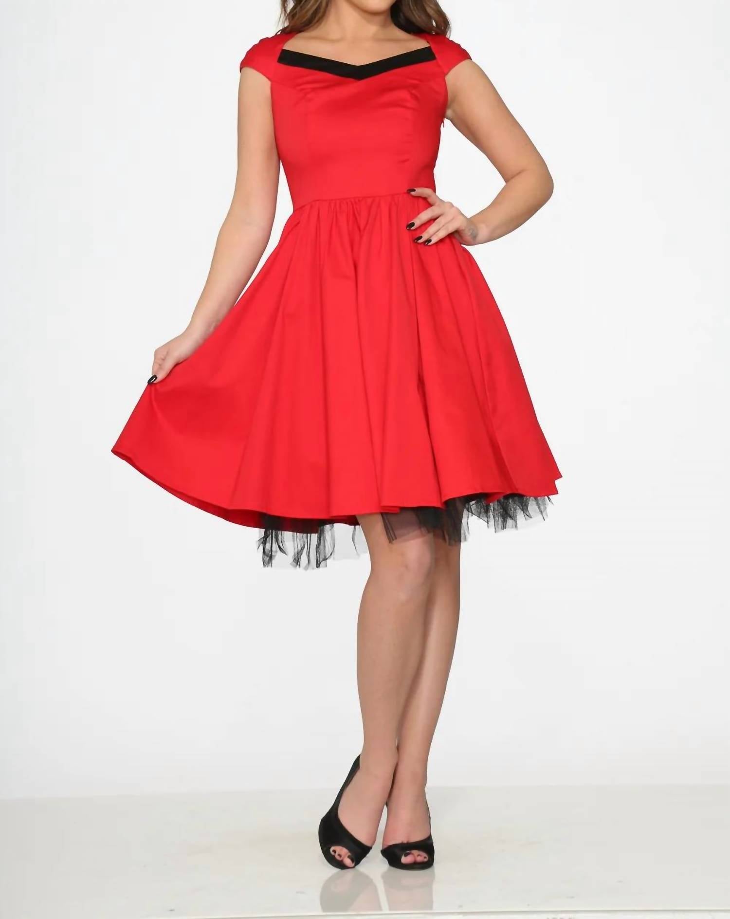Orchid Bloom - Trim Swing Dress