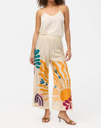 Johnny Was YASMIN CROPPED EASY PANT in solstice canyon - women's pants