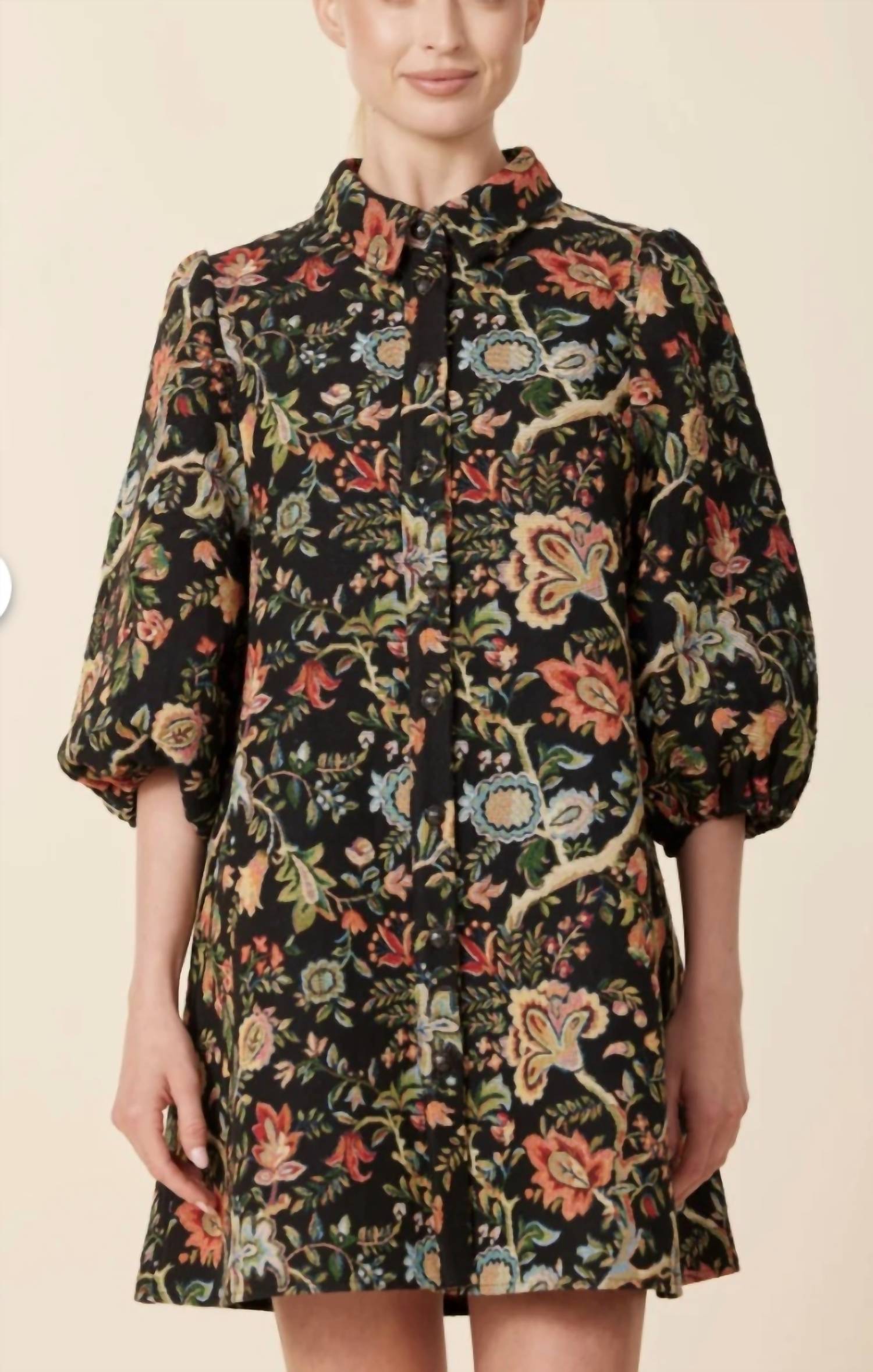 Dolce Cabo - Floral Tapestry Dress