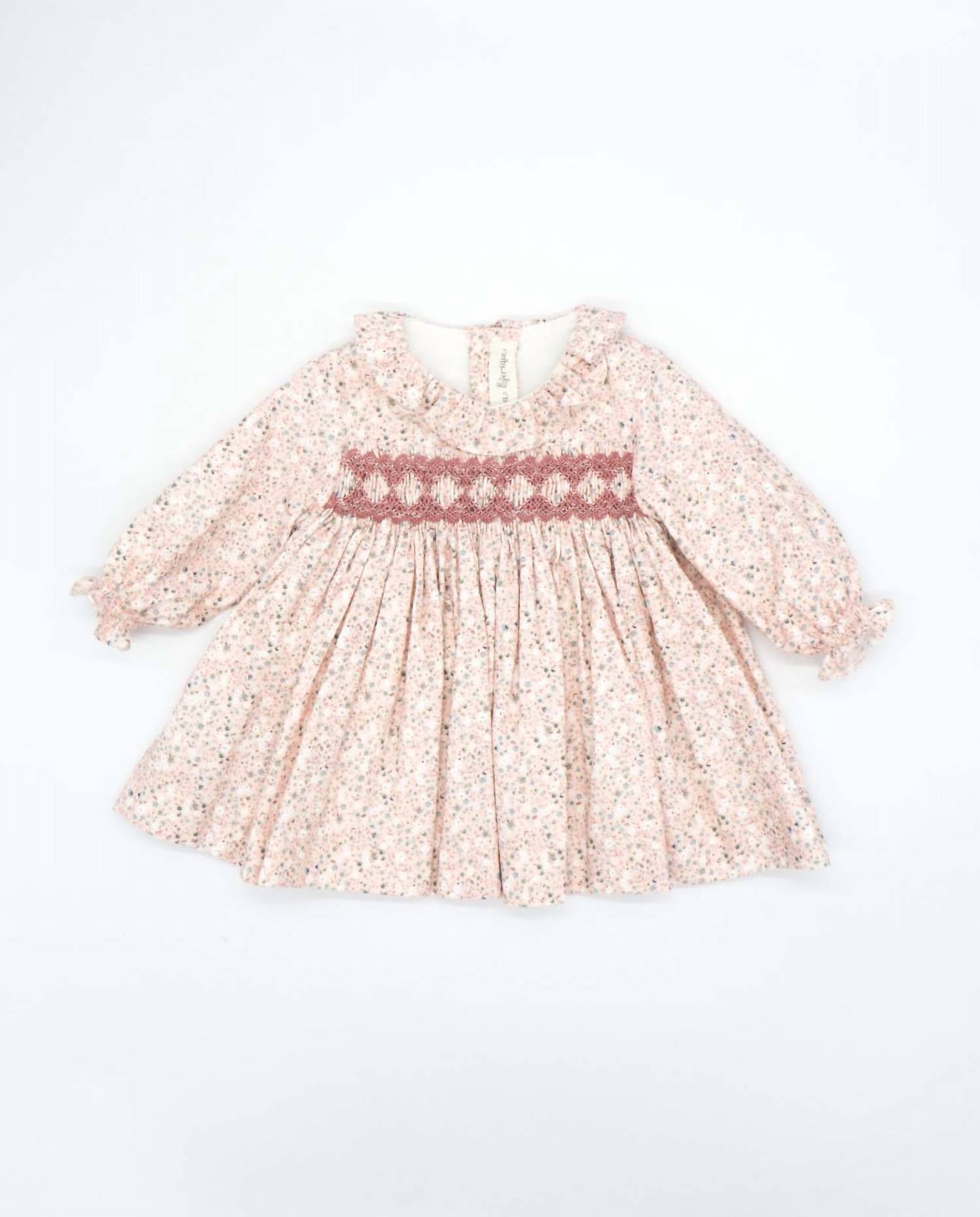 Fina Ejerique - Girl's Handsmocked Flower Dress