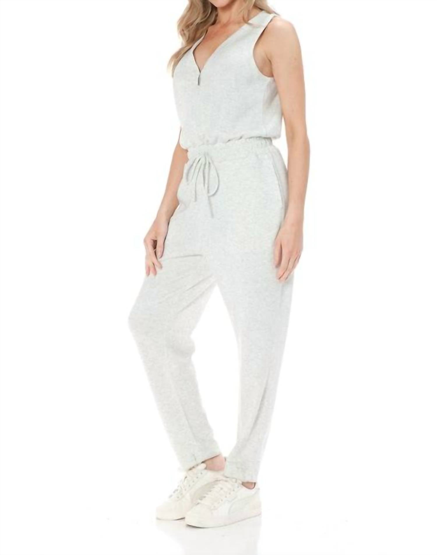 Ariella - Scuba Sleeveless Jumpsuit