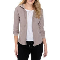 Calvin Klein - Women's Performance Ruched-sleeve Zip Hoodie