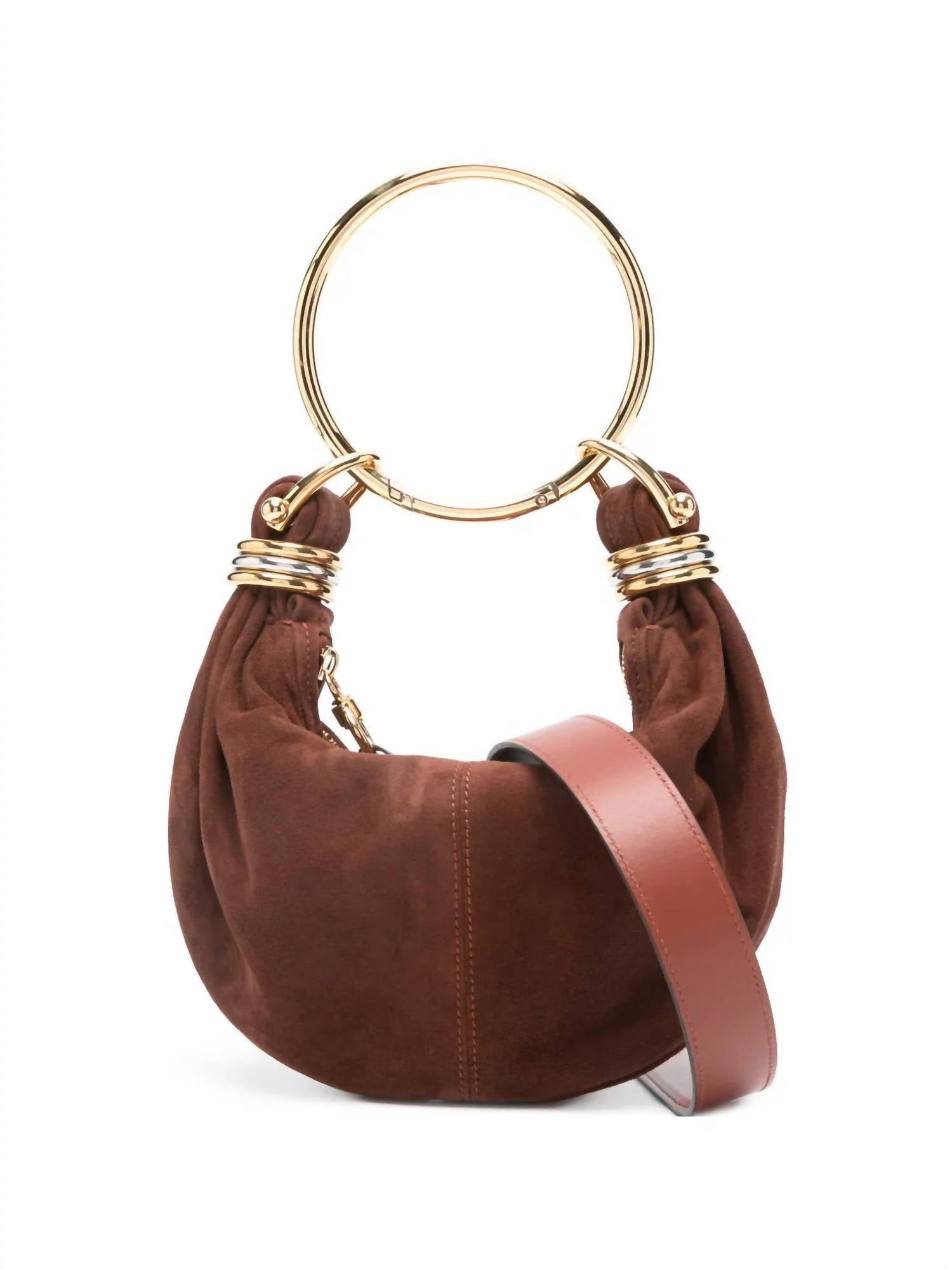 Chloe Women's Mini Bracelet Hobo Bag in hot tan - women's bag