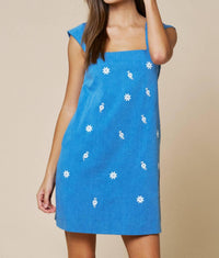 Lalavon - Embellished Bead Sleeveless Dress