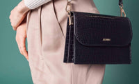 Jen & Co. - Women's Tokyo Crocodile Embossed Crossbody