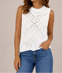 Autumn Cashmere - Chunky Pointelle Tank