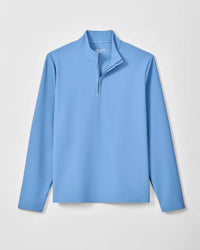 Johnnie-O - Hoppin Ribbed Knit Performance 1/4 Zip Pullover Sweatshirt