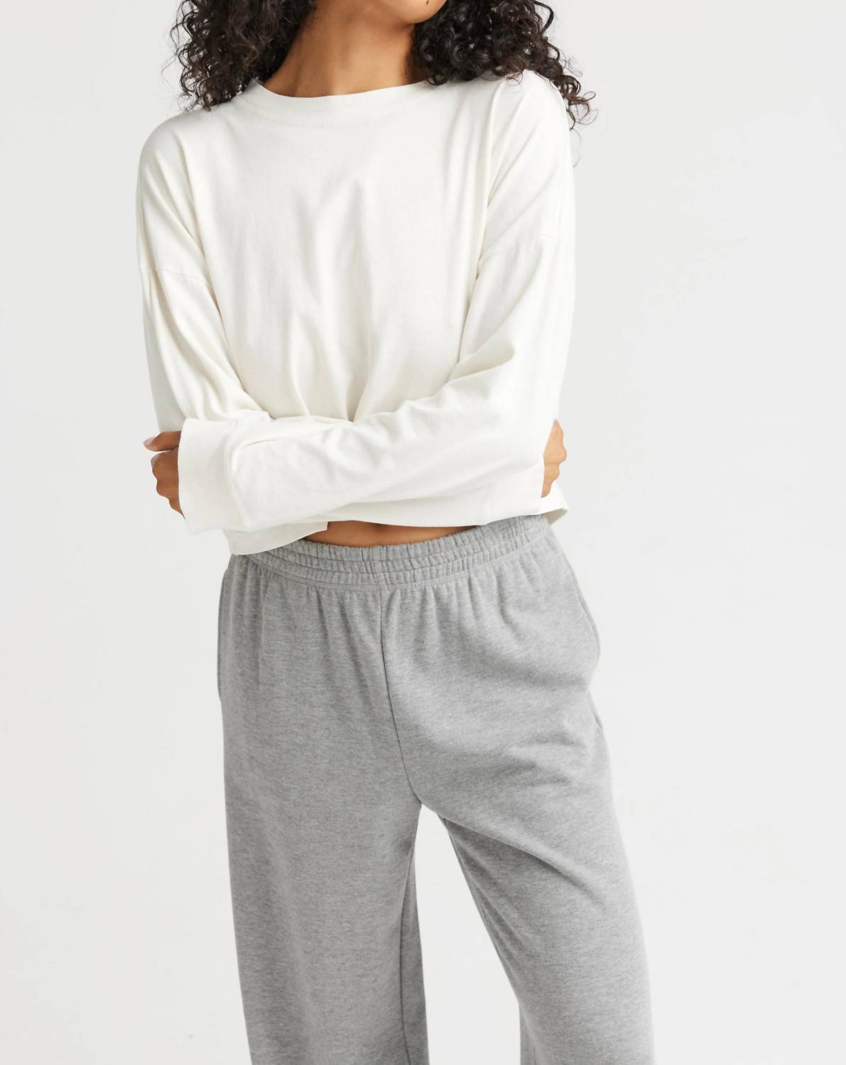 Richer Poorer - Relaxed Cropped Long Sleeve Tee