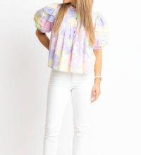 Karlie - Floral Pleat Sleeve Top