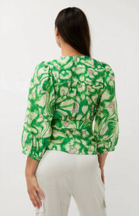 Esqualo - Floral Wrap Treasure Blouse