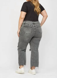 Mica Denim - Mia Distressed High Rise Plus Jeans