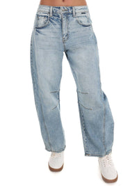 Cello - Mid Waisted Barrel Jeans