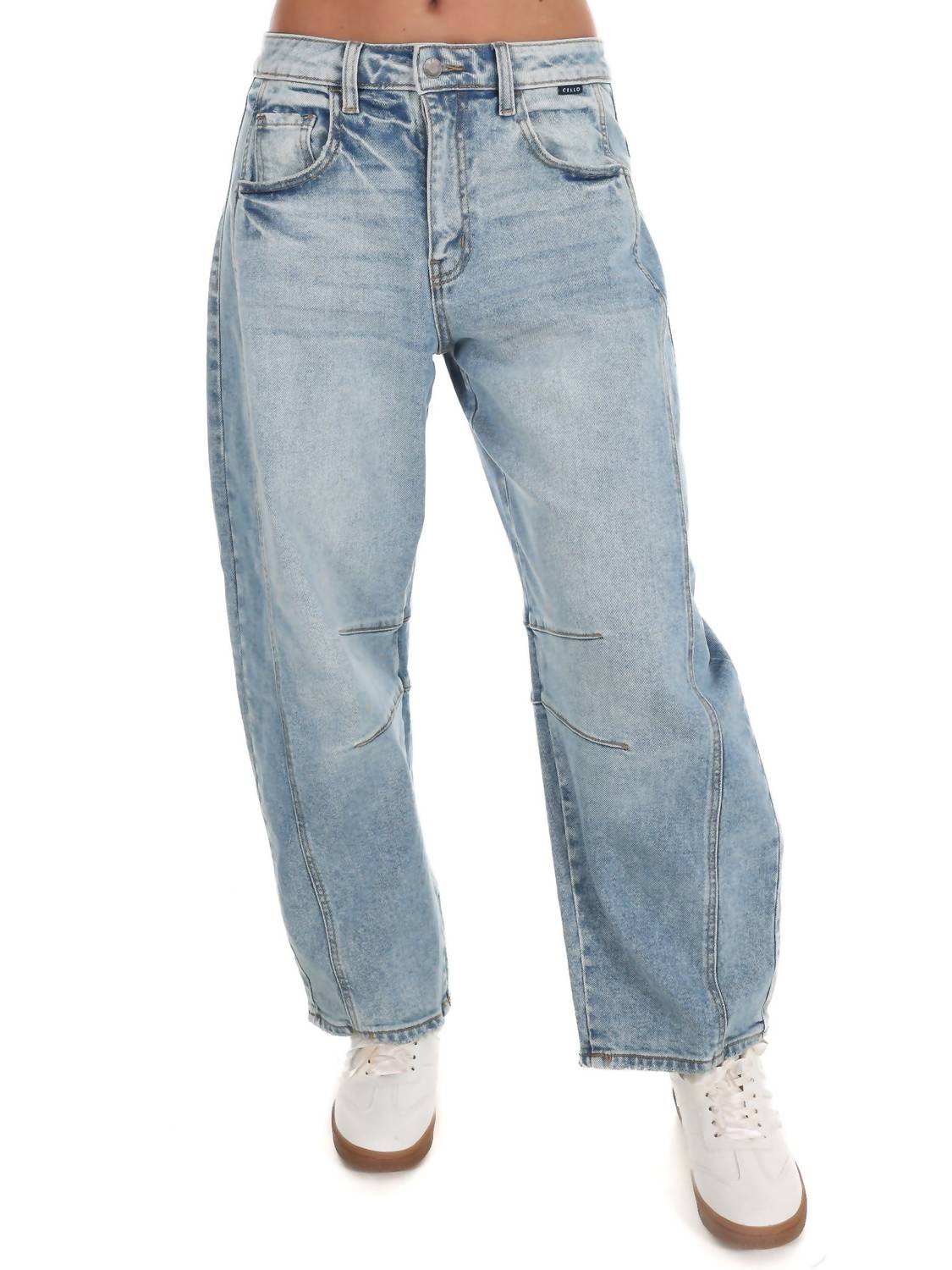 Cello - Mid Waisted Barrel Jeans