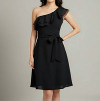 Nue By Shani - Ruffle One Shoulder Dress