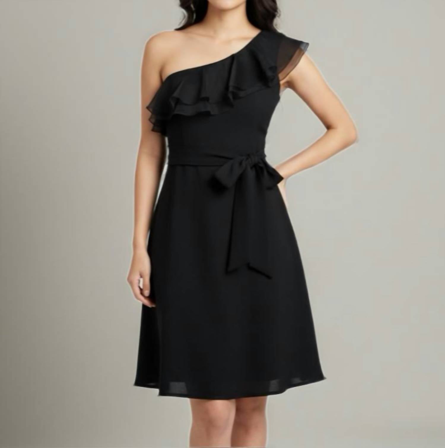 Nue By Shani - Ruffle One Shoulder Dress