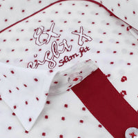 Eight X - Bordeaux Polka Dot Button Down Fil Coupe Shirt
