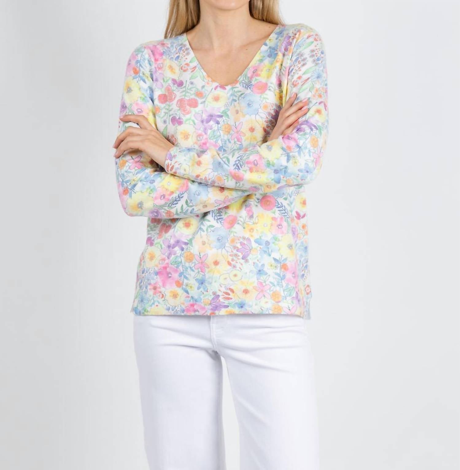 Leo & Ugo - Pastel V Neck Sweater