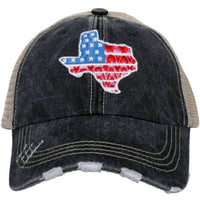 Katydid - Women's American Texas Embroidered Distressed Trucker Hat