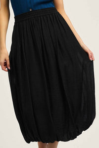 Current Air - Smocked Waist Bubble Midi Skirt