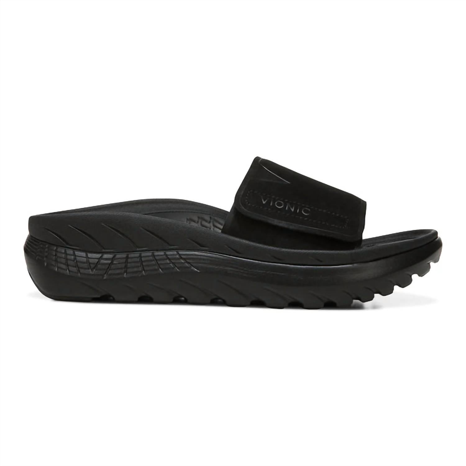 VIONIC Unisex Blissful Rejuvenate Sandal in black - item - detail view