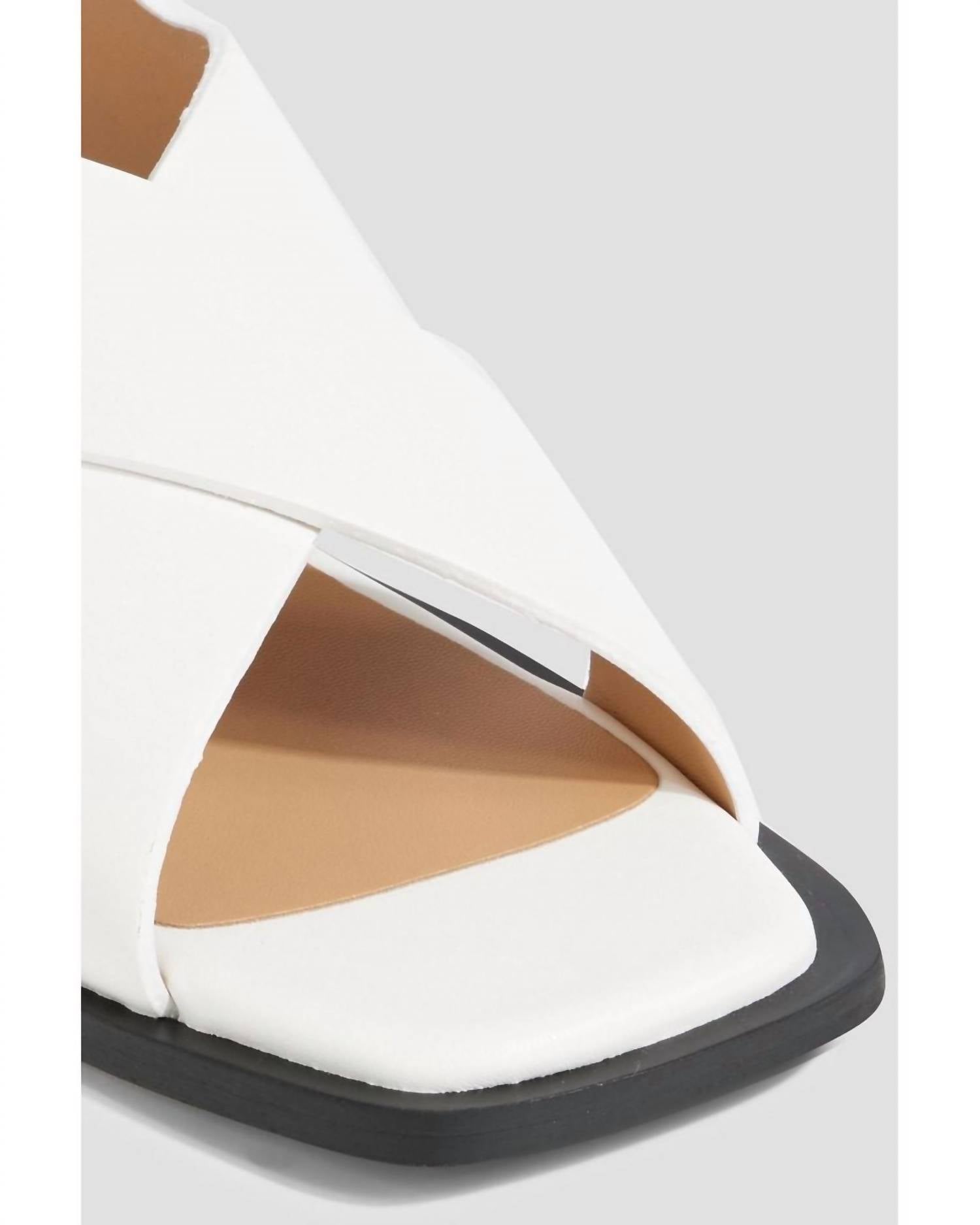 Ganni - Women's Feminine Buckle Cross Strap Sandal
