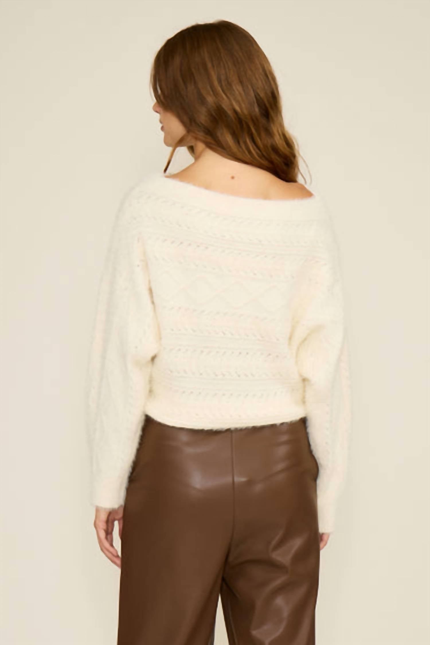 Lucy Paris - Carol Cable Knit Sweater
