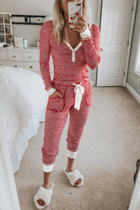 1 The Woman - Stripe Lounge Set