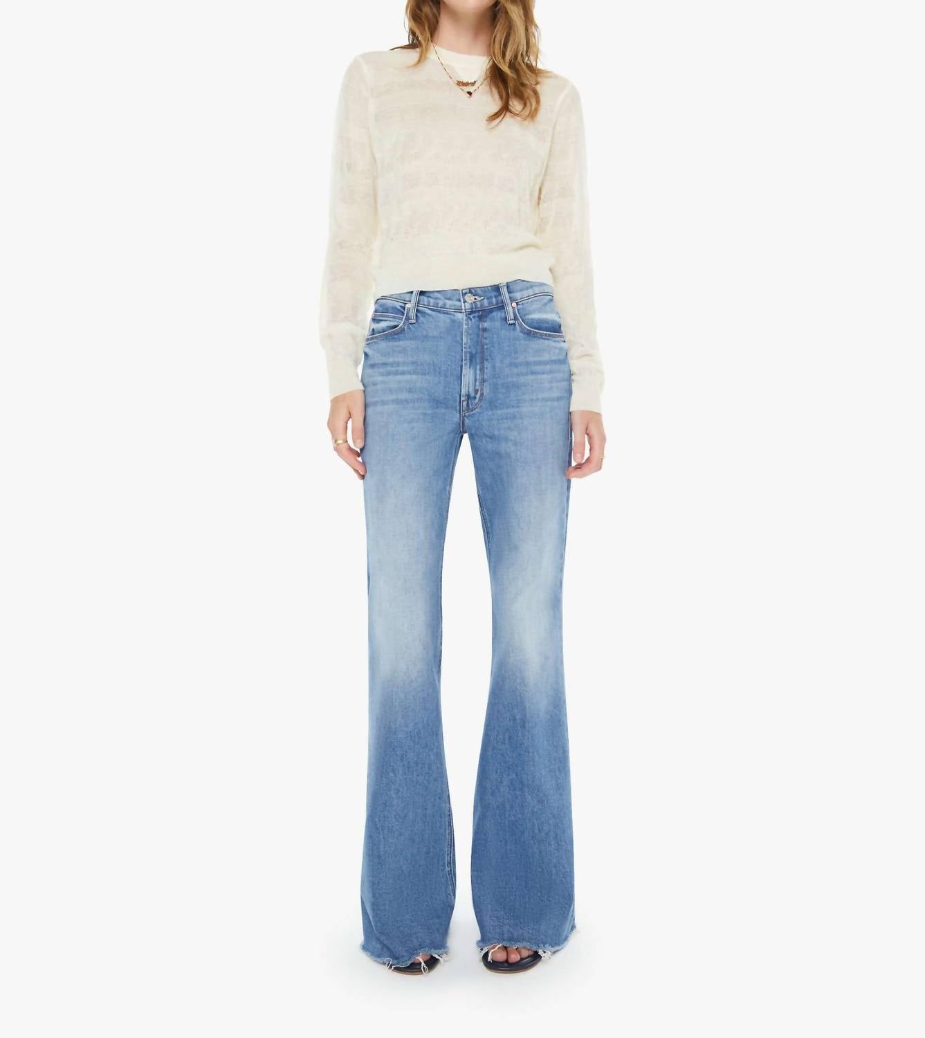 Mother Doozy Fray Jeans in heads or tails - women's jeans