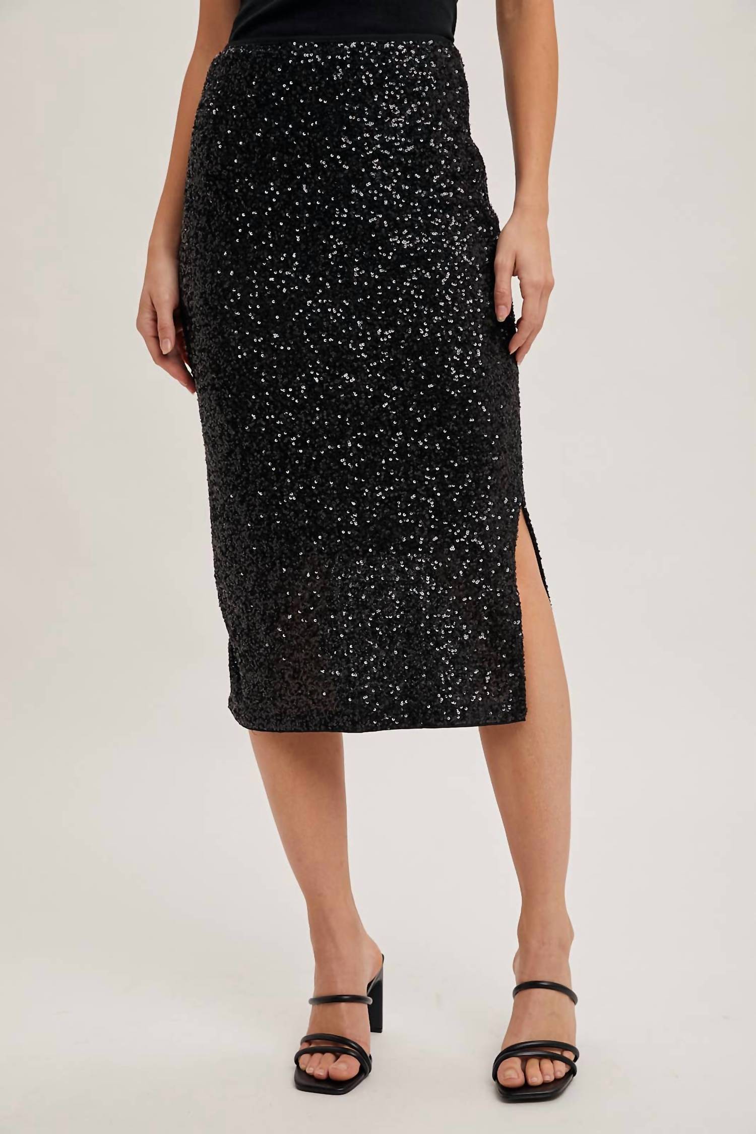 Bluivy - Sequin Midi Skirt
